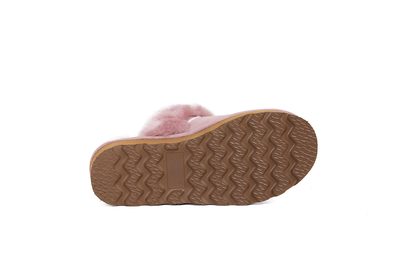 ES5835 UGG Slippers Cow Suede with Sheepskin Wool Scuff Muffin