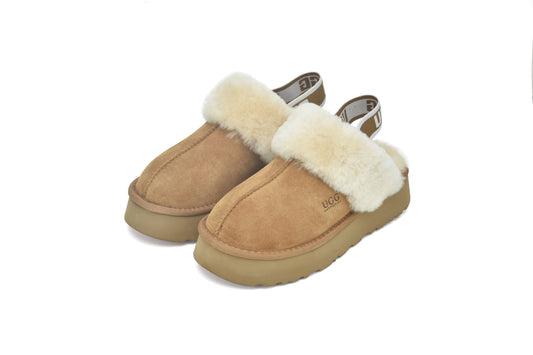 ES5838 UGG Slippers Women Strap Slingback Platform Suzie